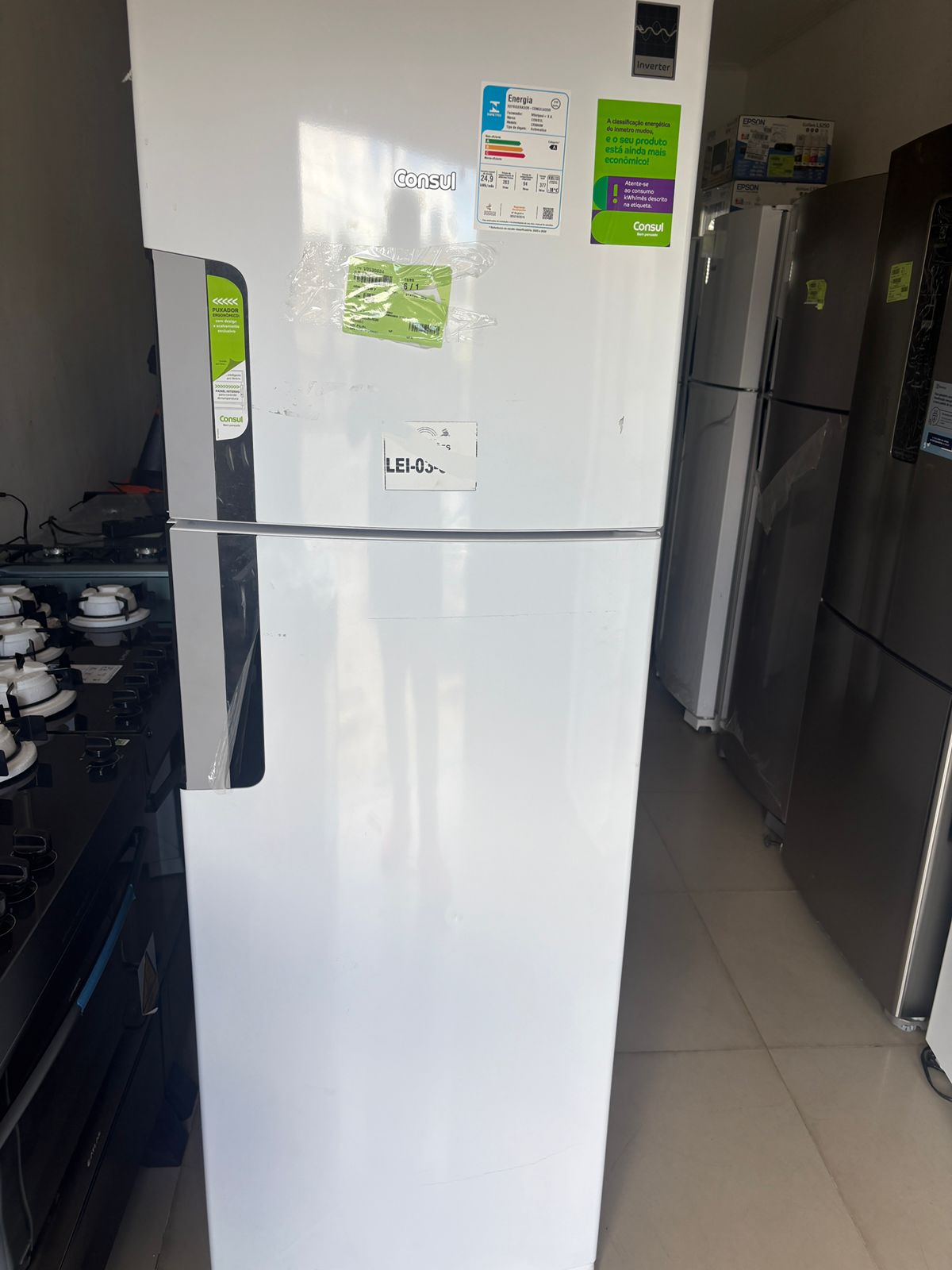 Geladeira Consul CRM44MB Duplex Inverter 377L Frost Free Branca - 220V