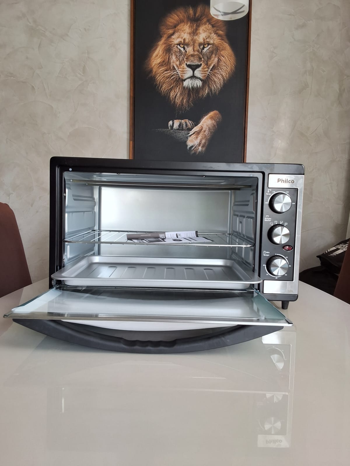 Forno Elétrico Philco PFE52P 50L Timer de 60 minutos Dupla Resistência Preto - 220V - Imagem 3