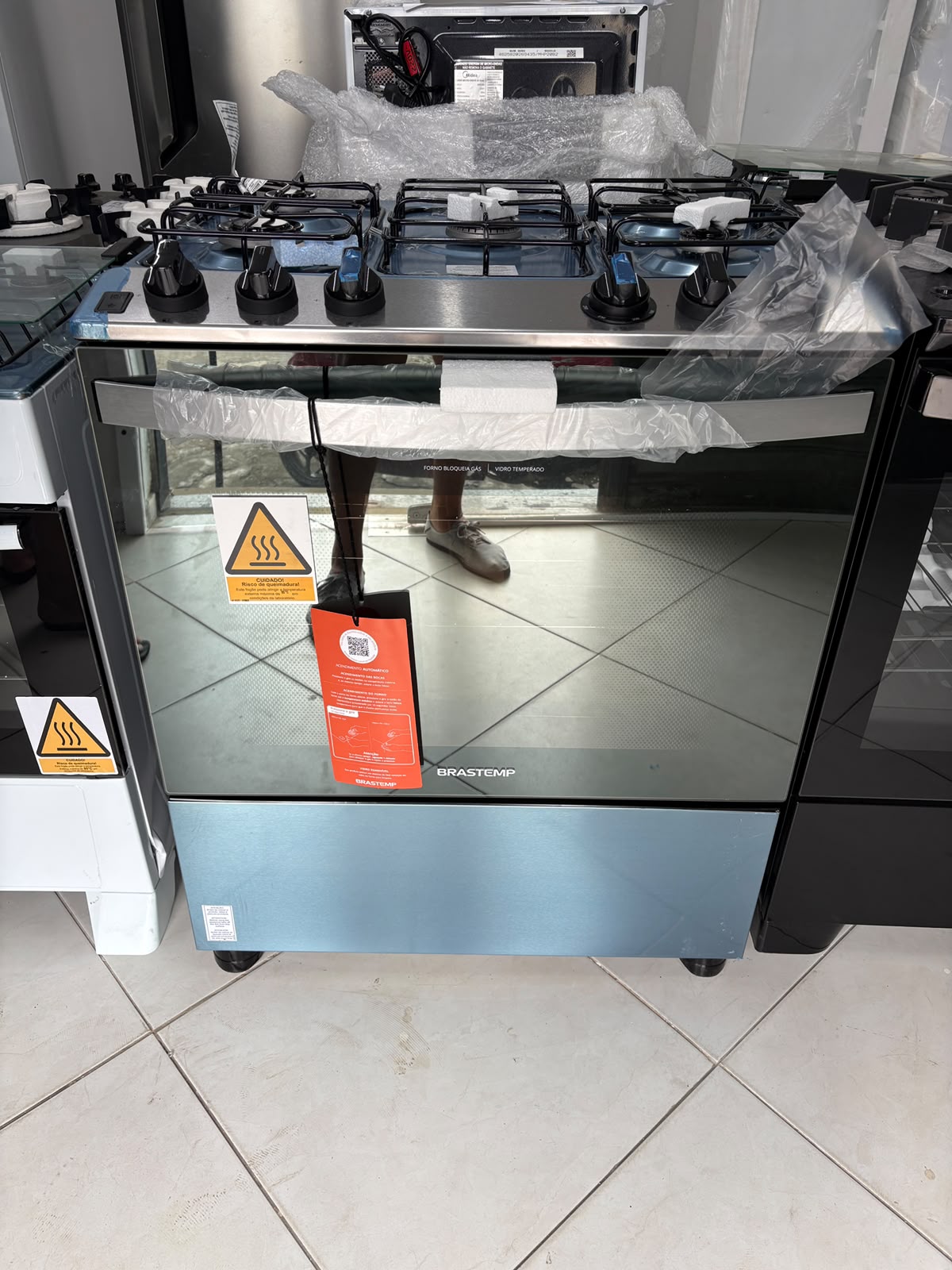 FOGAO 5B PISO BRASTEMP BFS5NCR BIV INOX