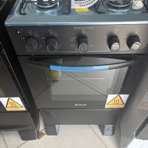Fogao piso gas 4 bocas monaco plus preto 48 l atlas mesa inox